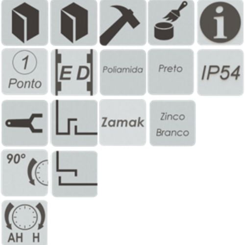 Fecho Lingueta Regulável Frontal Redondo Zapt - Imagem 9