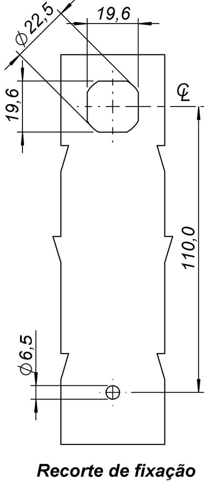 Maçaneta Embutida Poliamida Lingueta Acion Yale 01x19,6 Módulo de travamento por Lingueta Regulável - Imagem 4