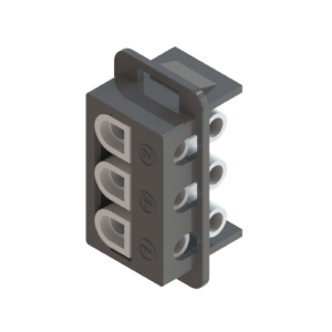 Suporte de Fixação Mini Borne 3 Vias